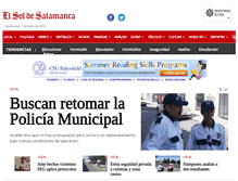 Tablet Screenshot of elsoldesalamanca.com.mx
